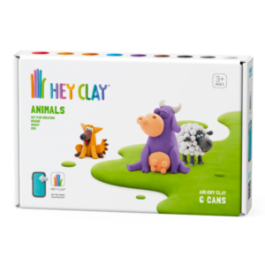 HeyClay Hey Clay Klei Animals Cow Doggie Sheep 6-pack