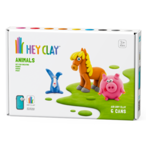 HeyClay HeyClay Klei Animals Piggy Horse Rabbit 6-pack