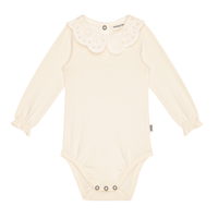 House Of Jamie Baby Romper Crochet Cream