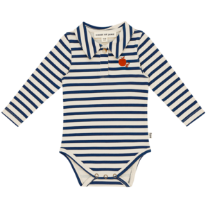 House Of Jamie House Of Jamie Romper Deep Blue Lines