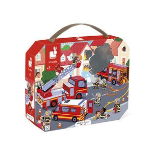 Janod Janod Puzzelkoffer De Brandweer - 24 stuks