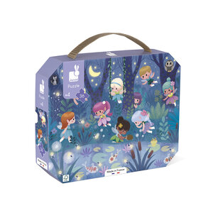 Janod Janod Puzzelkoffer Elfjes en Waterlelies - 36 stuks