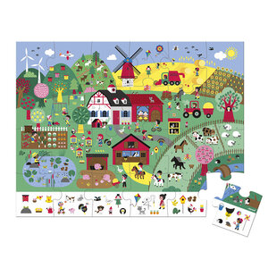 Janod Janod Puzzelkoffer Zoekpuzzel Boerderij