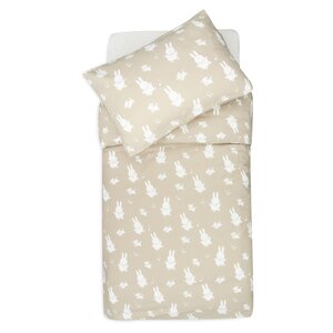 Jollein Jollein Dekbedovertrek Ledikant Miffy & Snuffy Olive Green