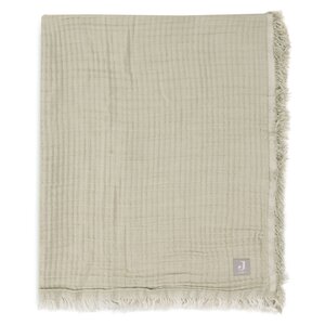 Jollein Jollein Deken Fringe Olive Green Ivory