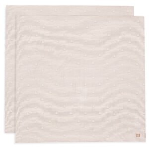 Jollein Jollein Hydrofiele Doek Large Miffy Stripe Biscuit 2-pack