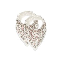 Jollein Slab Bandana Retro Flowers 2-pack