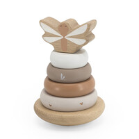 Label Label Houten Stapelringen Nougat