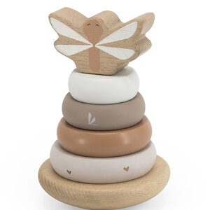 Label Label Label Label Houten Stapelringen Nougat