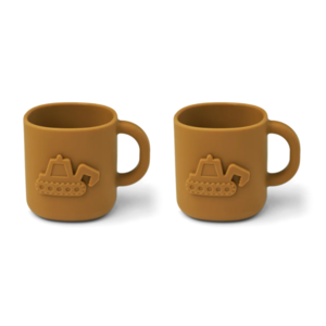 Liewood Liewood Drinkbekers Silicone Chaves Golden Caramel 2-pack