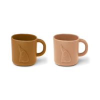 Liewood Drinkbekers Silicone Chaves Tuscany Rose Caramel 2-pack