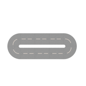 Liewood Liewood Flexibele Autobaan Village Ash Grey Sandy 10-pack