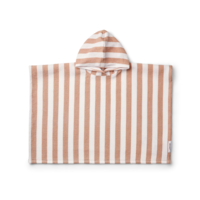 Liewood Poncho Paco Stripes White Tuscany Rose