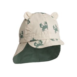 Liewood Liewood Zonnehoedje Gorm Reversible Crab Sandy Pepppermint