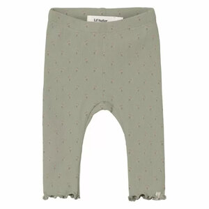 Lil' Atelier Lil' Atelier Baby Legging Gago Moss Gray