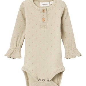 Lil' Atelier Lil' Atelier Baby Romper Gago Moss Gray