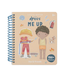 Little Dutch Little Dutch Aankleed- en Stickerboek Jim & Friends