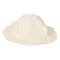 Little Dutch Reversible Zonnehoedje Sea Green Sunshine Checks
