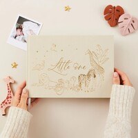 Blush & Gold Baby Invulboek Little One Safari