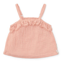 Little Dutch Top Mousseline Flower Pink