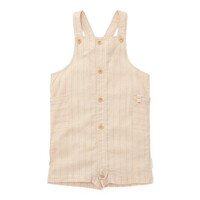 Little Dutch Tuinbroek Linnen Sand Stripe