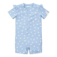 Little Dutch Zwempakje Korte Mouw Ruches Daisies Blue
