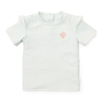Little Dutch Zwemshirt Korte Mouw Ruches Sea Green