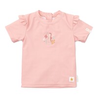 Little Dutch Zwemshirt Korte Mouw Ruches Seahorse Pink