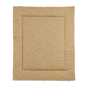 Meyco Meyco Boxkleed Rib Mini Spot Toffee Melange