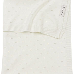 Meyco Meyco Deken Bamboo Ajour Offwhite