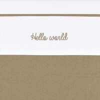 Meyco Laken Hello World Taupe