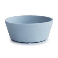 Mushie Bowl Zuignap Siliconen Powder Blue