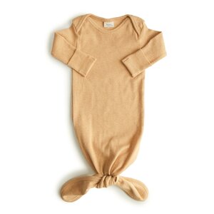 Mushie Mushie Slaapzakje Ribbed Mustard Melange