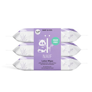 Naïf Naïf Lotion Baby Wipes 3-pack