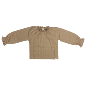 Navy Natural Navy Natural Blouse Lauren Dotted Flower Beige