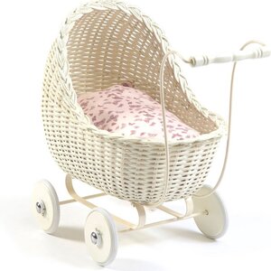 Smallstuff Smallstuff Rotan Poppenwagen White