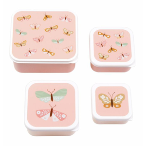 A Little Lovely Company A Little Lovely Company Lunch & Snackbox Set Vlinders
