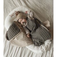 Muzpony Babynest Teddy Wit/Ecru Met Naam
