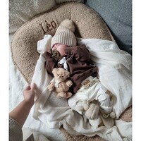 Muzpony Babynest Teddy Beige Met Naam