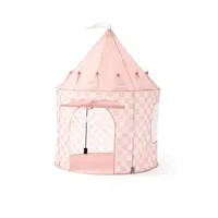 Kid's Concept Speeltent roze/wit geblokt