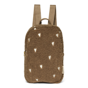 Studio Noos Bruine Teddy Hearts Mini Rugzak