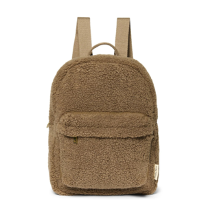 Studio Noos Studio Noos Bruine Teddy Midi Rugtas met voorvak