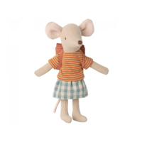 Maileg Driewieler Muis Grote Zus Oud Roze - 13 cm