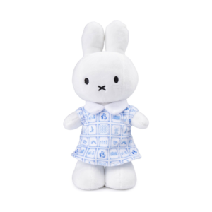 Nijntje Nijntje Knuffel Delfts blauw jurk - 23 cm