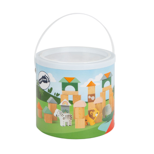 Small Foot Small Foot Houten Bouwblokken Safari - 50 stuks