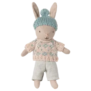 Maileg Maileg Winter Bunny Micro - Sand Mint