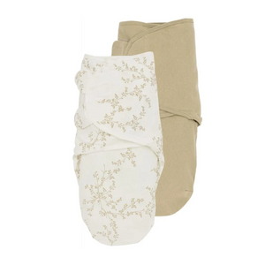 Meyco Meyco SwaddleMe Branches Uni Sand 2-pack