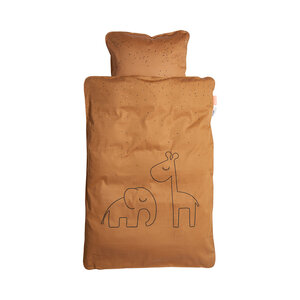 Done By Deer Done By Deer Dekbedovertrek Dreamy Dots Mustard (100x140)