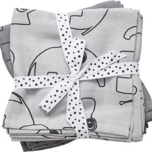 Done By Deer Done By Deer Hydrofiele Doeken 2-pack Contour Grey