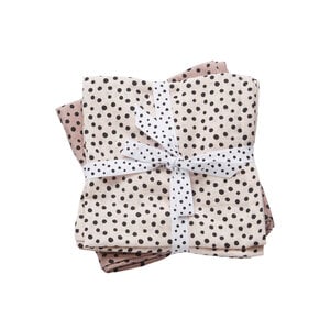 Done By Deer Done By Deer Hydrofiele Doeken 2-pack Happy Dots Powder